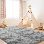 6x9 Area Rug Fluffy Shaggy Ultra Soft Faux Fur Non-Slip Machine Washable Carpet for Bedroom, Living Room, Nursery & Dorm Cozy Home Decor