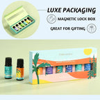 Folkulture Essential Oils Set for Diffuser | Set of 6 Everyday Aromatherapy Oils | Palo Santo, Lavender, Sandalwood, Citrus & Balanced Blend Oils | AM to PM Home Fragrance Oils & Wellness Gift Set