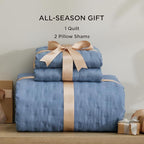 Bedsure Quilts Queen Size - Mineral Blue Bedspread Queen Size & Lightweight Comforter, Modern Coastal Coverlet with Clover Pattern, Ultra Soft All-Season Bedding, 90 x 96 Inches | Stitch-Free Quilting, Ultra Soft, Lightweight, Machine Washable, Pet-Fri...