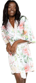 Turquaz Women's Bride Bridesmaids Silky Robe Satin Kimono Robes for Women Lingerie