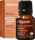 Cliganic Carrot Seed Essential Oil, 100% Pure Natural for Aromatherapy | Non-GMO Verified