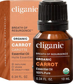 Cliganic Carrot Seed Essential Oil, 100% Pure Natural for Aromatherapy | Non-GMO Verified