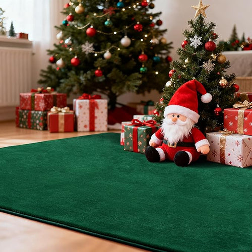 Andecor Shag Area Rug Fluffy Carpets, 5x7 Green Washable Living Room Bedroom Rugs, Soft Fuzzy Indoor Rugs for Dorm Boys Girls Kids Room Nursery Home Decorations