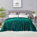 DREAMNINE Extra Large Soft Comfy Fluffy Fleece Bed Blanket King Size 90" x 108",Luxury Decorative Fuzzy Blanket for Women Girl,Big Cozy Shaggy Warm Flannel Blankets for Winter Autumn Pets,Forest Green