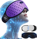 Sleep Mask Headphones with Bluetooth 5.4, LC-dolida Wireless Music Eye Mask for Sleeping Headphones Detachable 3D Eye Cups Cooling Breathable Bluetooth Eye Mask for Side Sleepers