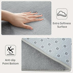 Andecor Shag Area Rug Fluffy Carpets, 5x7 Grey Washable Living Room Bedroom Rugs, Soft Fuzzy Indoor Rugs for Dorm Boys Girls Kids Room Nursery Home Decorations