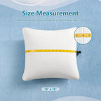 AM AEROMAX 18x18 Inch Memory Foam Pillow Insert, Firm & Fluffy Square Throw Pillow for Couch and Bed, Premium Decorative Stuffer, Heavy Duty & Non-Flattening