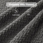 Waffle Knit Textured Throw Blanket Soft for Couch, Sofa, Twin Bed, Kids, Adults, 50” x 60” Chenille Knit Blanket, Boho Throw Blanket for Home Decor 250 GSM (Slate Grey)