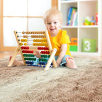 Noahas Large Fluffy 6x9 Area Rugs for Living Room Bedroom,Beige and White Thick Shag Throw Rug,Big Soft Shaggy Bedside Non-Slip Plush Dorm Nursery Kids Carpet