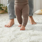 YJ.GWL Fluffy Runner Rugs for Bedroom Living Room Soft Shag Rug 2x6 Feet, Cream Plush Carpet Non Slip for Nursery Dorm, Fuzzy Bedside Rug for Kids Boys Room Home Decor