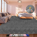 Large Shag Area Rugs for Living Room 8x10 ft, Ultra Soft Fluffy Grey Rugs for Bedroom, Indoor Floor Carpet Nursery Rug for Kids Girls Boys, Dorm Room, Home Decor Aesthetic |Soft Fluffy Thick Large