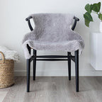 Nordic Sheep Real Sheepskin Rug Short Hair 2x3 ft | Bedside Rugs for bedrooms, Sofa, Chair or Dining Table | Each Sheepskin is Unique and Created by Nature | Small Fluffy Rug in Light Grey