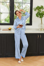 Ekouaer Silk Pajamas for Women Long Sleeve Satin Pajama Set Silky Pj Sets 2 Piece Button Down Loungewear Sleepwear