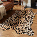 HOMORE Leopard Rug, 3x4 Feet Animal Skin Print Rug,Small Cheetah Rugs for Wall Art Decor,Western Floor Carpet for Bedroom Bedside Living Room Desk