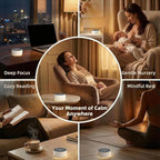 Kipcush White Noise Machine with Night Light – Nursery Sound Machine with Soft Non-Glare Lamp, 30 Soothing Sounds, 8 Color Lights, Up to 8-Hour Timer for Baby & Adults