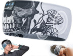 MUSICOZY Sleep Headphones Bluetooth Headband, Wireless Sleeping Headphones Music Sport Headbands, Long Time Play Sleeping Headsets Built-in Thin Speakers, Skulls Design for Sleeping Yoga