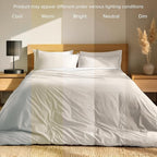 Bare Home 100% Organic Cotton Full Duvet Cover Set - Crisp Percale Weave - Lightweight & Breathable - Cooling Duvet Cover Set (Full, French Beige)