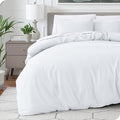 Bare Home Bedding Duvet Cover Queen Size - Premium 1800 Super Soft Duvet Covers Collection - Lightweight, Cooling Duvet Cover - Soft Breathable Bedding (Queen, White)