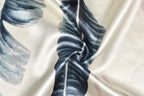 Valennia Women Long Silky Bathrobe Satin Kimono Robe Floral Printed Dressing Gown Sleepwear