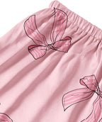 LYANER Women's Silky Satin Pajamas Set Short Sleeve Button Down Shirt With Shorts Pjs Set Sleepwear