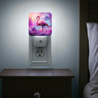 Tropical Bird Night Lights Plug Into Wall, Fantasy Fanciful Moon Clouds Summer Peach Led Night Lights Plug Into Wall Outlet for Living Room Entryway Kitchen Decor 1pcs