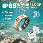 Enamel Craft Smart Ring for Women & Men - No Subscription Fee Fitness Tracker with Sleep Tracking, Heart Rate, SpO2 - IP68 Waterproof for iPhone Android - Activity Tracker, Remote Camera (9)
