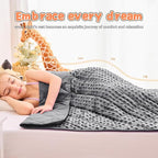 Grey Weighted Blanket Kids 10lbs, 40"x60", Breathable Cooling Minky Heavy Throw Blanket for 80-120lbs, Soft Winter Thick Big Blankets Weighted Comforter Gift for Sleeping