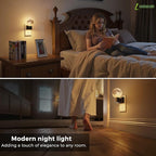 L LOHAS LED Night Lights Plug Into Wall, Plug in Night Light with Light Sensor, 3000K Soft White, 0-100LM Brightness Adjustable, 3D Printing LED Light for Bedroom Birthday Gifts