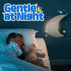 Tip perk Moon Lamp for Baby Nursery - Floating Moon Wall Lamp for Nursery | Cute Floating Moon Lamp for Kids Bedroom | Battery-Operated Hanging Night Lights | Cordless Moon Lights for Bedroom