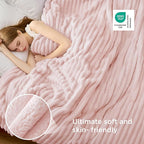 Bedsure GentleSoft Crystal Pink Full Blanket for Bed - Cozy Soft Blankets for Women, Cute Large Throws for Girls, 84x90 Inches