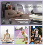 LC-dolida Headband Headphones Bluetooth 5.4 Headband, Sleep Headphones with Ultra-Thin HD Stereo Speaker, Sleep Headband Earphones Wireless for Workout Yoga Insomnia Running Meditation Gifts