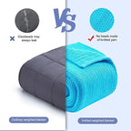 L'AGRATY Knitted Weighted Blanket - 48"x72" 20lbs Cooling Chunky Knit Heavy Blanket for Adults Braided Crochet Throw Thick Cable Yarn Knit Decorative No Beads Evenly Weighted Machine Washable