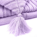 XMWEALTHY Newborn Swaddle Baby Essentials Girls Boys Receiving Blankets Neutral Knit Sleeping Bag Stroller Wrap Purple 0-6 Month