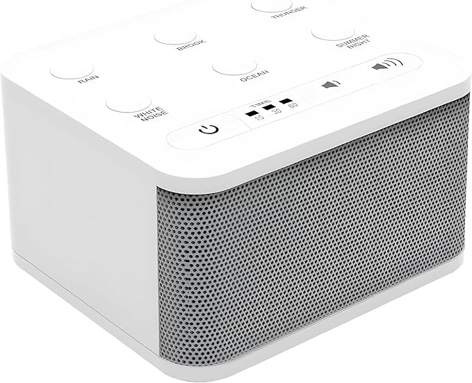 Big Red Rooster Sleep Sound Machine - White Noise Device for Kids and Babies with Rain and Nature Sounds - Portable Noise Cancellation for Nap Time, Bedroom, Nursery, or Office - 4x4x3 in