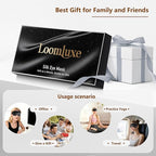 Sleep Mask Silk Eye Mask for Men Sleeping Mask, Adjustable Elastic Strap for Night Shading Sleep Mask, Soft and Comfortable for Both Men and Women(Black)