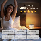 Kipcush White Noise Machine with Night Light – Nursery Sound Machine with Soft Non-Glare Lamp, 30 Soothing Sounds, 8 Color Lights, Up to 8-Hour Timer for Baby & Adults