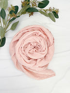 Premium Swaddle Blanket by BWD - Bamboo Viscose & Organic Cotton - Baby Girl Swaddle Set for Newborns and Infants, Muslin Baby Blanket, Ultra-Soft Luxury - 47 Inches (Dusty Blush)