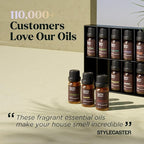 Essential Oils Set - 16 Pcs Premium Grade Home Essentials Oils - for Diffusers, Fragrance, Scents for Candle Making - Natural Aromatherapy Oils for Cars & Home Products, Room Sprays