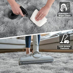 Noahas Fluffy 4x6 Area Rugs for Bedroom Living Room,Tie-Dyed Grey Thick Shag Throw Floor Carpet,Soft Shaggy Bedside Non-Slip Plush Dorm Nursery Kids Rug