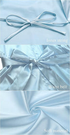 Women's Short Satin Robes Silky Bathrobe Bridesmaid Sleepwear for Wedding Party Getting Ready Solid Color