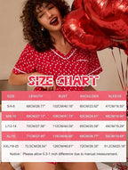ASTANFY Valentines Day Pajamas Women 2 Piece Silk Valentine Pjs Cute Heart Pajamas V Neck Satin Sleepwear Loungewear Set