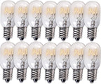 BlueStars 14-Pack E12 T20 25W Incandescent Bulbs Salt Lamp 120V 2700K Warm White Light 150lm for Himalayan Salt Lamps & Baskets, Scentsy Plug-in & Wax Warmers, Night Lights