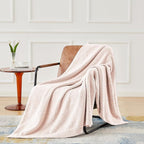 CYMULA Pink Soft Throw Blanket Twin Size Pink 60x80 inches - Lightweight Plush Fuzzy Fluffy Warm Cozy Blankets and Throws for Sofa Bed All Season Use