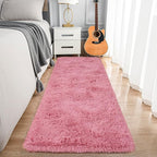Noahas Blush Runner Rug for Hallway,2'x6' Long Area Rugs for Bedroom Living Room,Non Slip Thick Shag Carpet for Entryway Nursery Bedside Kids Girls Room Home Decor
