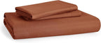 Bedsure Duvet Cover Full Size - Soft Double Brushed Bedding Set for Kids & Adults, Zipper Closure, 3 Pieces, Includes 1 Duvet Cover (80"x90") & 2 Pillow Shams, NO Comforter, Terracotta