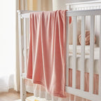 BEDELITE Baby Blankets for Boys and Girls 30" x 40", Soft Cozy Fuzzy Fleece Blanket for Kids Infant Newborn, Warm and Breathable Toddler Blanket for Crib Stroller Bed Travel, Pink