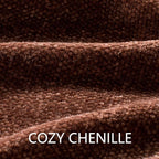 Chenille Throw Blanket for Couch 50"X 60", Soft Cozy Throws with Fringe Tassel for Bed Sofa Chair Cover, Lightweight Knitted Decorative Boho Blankets for Living Room, Dark Brown