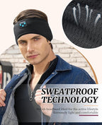 Perytong Sleep Headphones for Sleeping, Bluetooth Wireless Sports Headband, Cozy Lightweight Headband Headphones Hi-Fi Stereo Ergonomic ASMR Sleep Headphone Cool Gadget Gift for Women Men