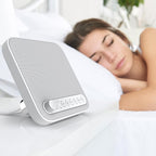 Pure Enrichment Wave Premium Sleep Sound Machine with USB Charger - Seamless Looping with 6 Soothing All-Natural Sounds, & Auto-Off Timer - Easily Portable for Travel (White) Patented Design