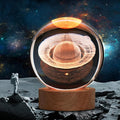 Large 3D Crystal Ball Saturn Lamp, Crystal Lamp 16 Color Changing Night Light with Remote Control for Bedroom Decor, Ideal Birthday Gift for Teens Boys and Girls, Saturn Model